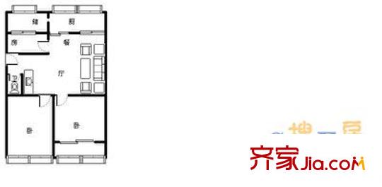 段店園丁小區(qū)戶型圖園丁小區(qū) 3室 戶型圖 3室2廳1衛(wèi)1廚