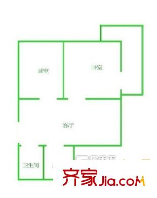 南辛莊西路宿舍戶型圖南辛莊西路單位宿舍2111 2室1廳1衛(wèi)1廚