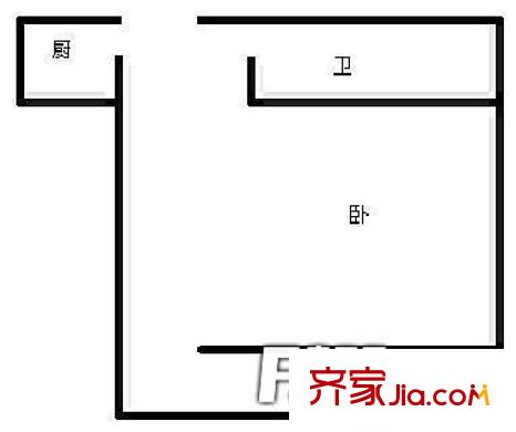 閔子騫路煙草宿舍 1室 戶型圖