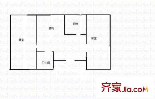 林祥南街 2室 戶型圖