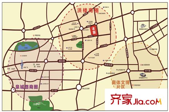 鑫苑?鑫中心區(qū)位圖