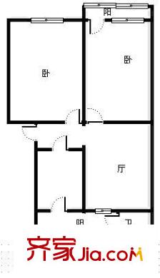 吉美樂宿舍 2室 戶型圖
