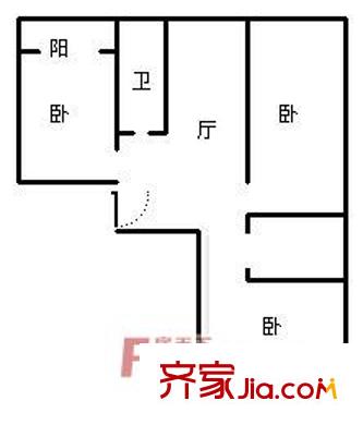 藍(lán)天航空苑 3居室 戶型圖