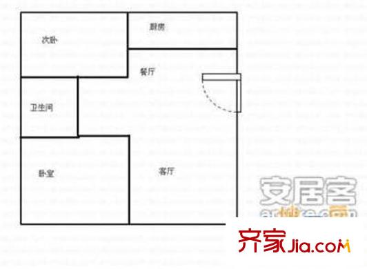 千戶豪庭 2室 戶型圖