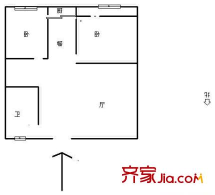 華龍組團 0室 戶型圖