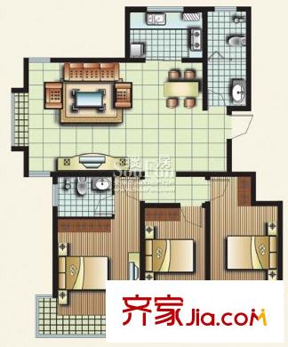 港基濱河華庭戶型圖戶型圖 3室2廳2衛(wèi)