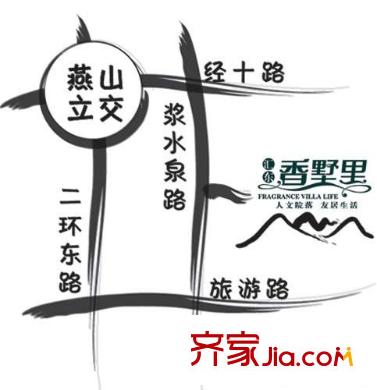 匯東香墅里交通圖區(qū)位圖