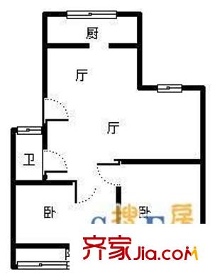 亞圣園 2室 戶型圖