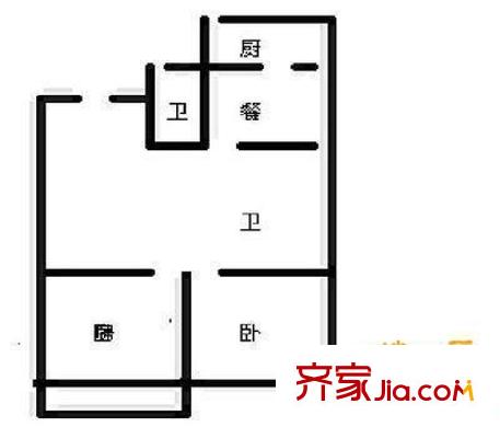 振興街小區(qū)戶型圖 3室 戶型圖 3室2廳1衛(wèi)1廚