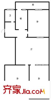 建設(shè)路園丁小區(qū)戶型圖 戶型圖 3室2廳1衛(wèi)1廚