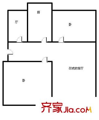 化肥廠宿舍 0室 戶型圖