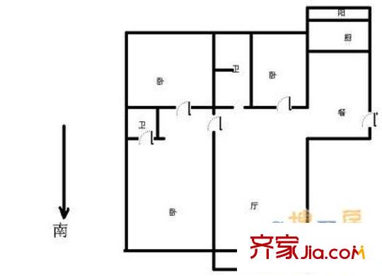 林祥南街 3室 戶型圖