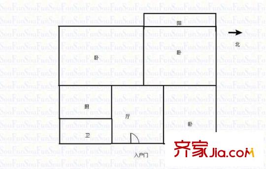 林祥南街 3室 戶型圖