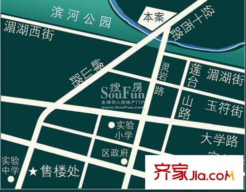 港基濱河華庭交通圖區(qū)位圖