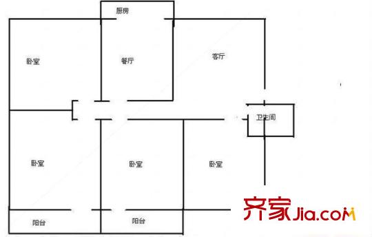 富雅園 4居室 戶型圖