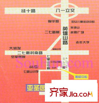 亞圣園交通圖