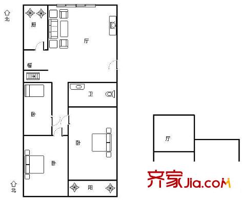亞圣園 5室 戶型圖