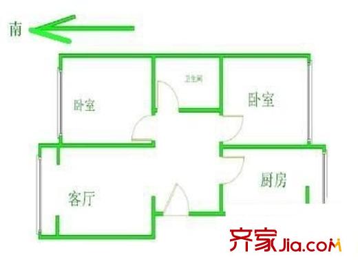 順祥新區(qū)戶型圖戶型圖 3室1廳2衛(wèi)1廚