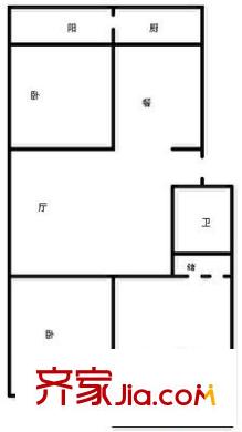 振興街小區(qū)戶型圖 3室 戶型圖 3室2廳1衛(wèi)1廚