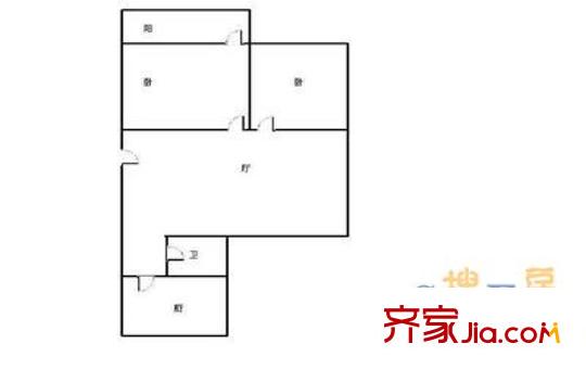 玉函路出版社宿舍戶型圖玉函路50號 2室 戶型圖 2室1廳1衛(wèi)1廚