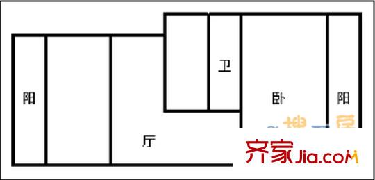 信義莊 2室 戶型圖