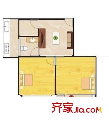 信義莊 2室 戶型圖