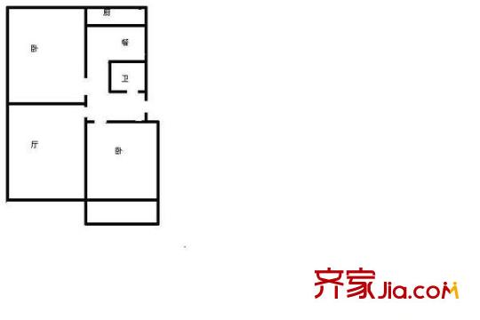 化肥廠(chǎng)宿舍 0室 戶(hù)型圖