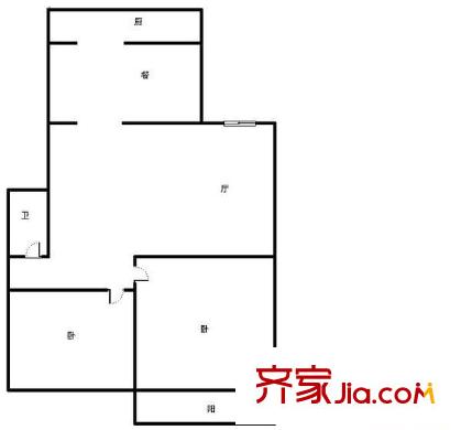 化肥廠宿舍 0室 戶型圖