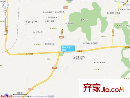 建中大學(xué)仕花園交通圖