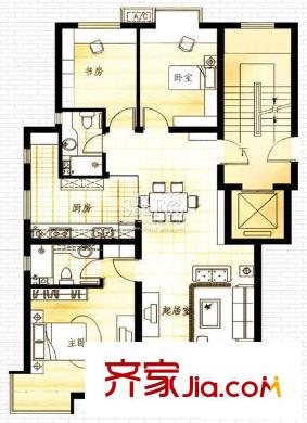 東山墅戶型圖望山居 3室2廳2衛(wèi)