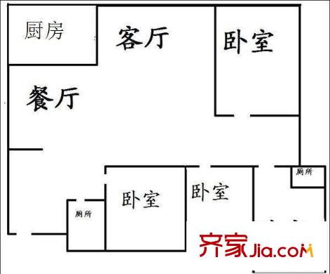 舜華園 4居室 戶型圖