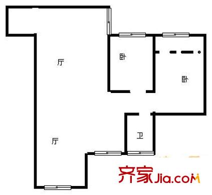 達盛鑫苑戶型圖達盛?鑫苑 2室 戶型圖 2室2廳1衛(wèi)1廚