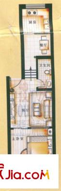 世紀(jì)中華城戶型圖1室1廳1衛(wèi)