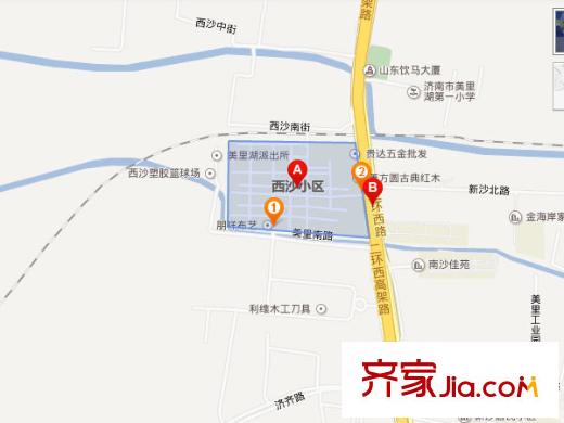 西沙小區(qū)交通圖