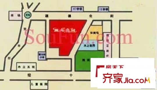 槐苑花園交通圖