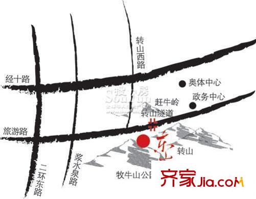 東山墅交通圖區(qū)位圖