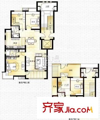 東山墅 5居室 戶型圖