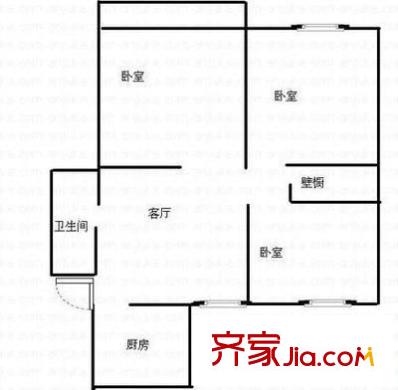 五龍居苑 3室 戶型圖