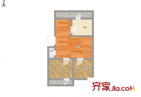 中環(huán)花園 3室 戶型圖