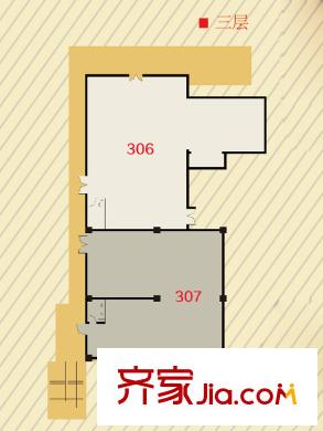 逸城山色戶型圖3層商鋪平面圖 