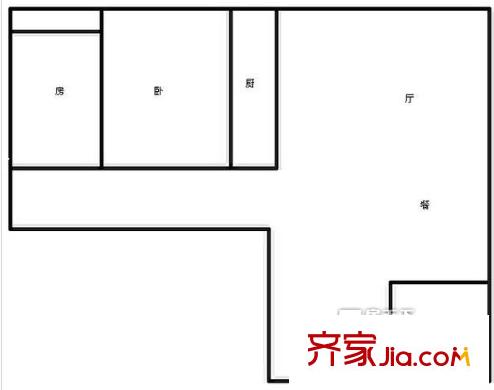 濼安家園戶(hù)型圖221 2室2廳1衛(wèi)1廚