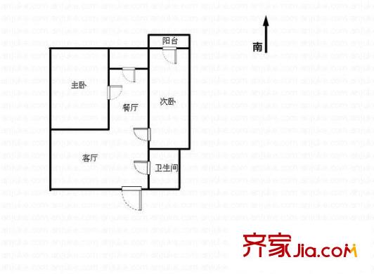 小康人家 2室 戶型圖