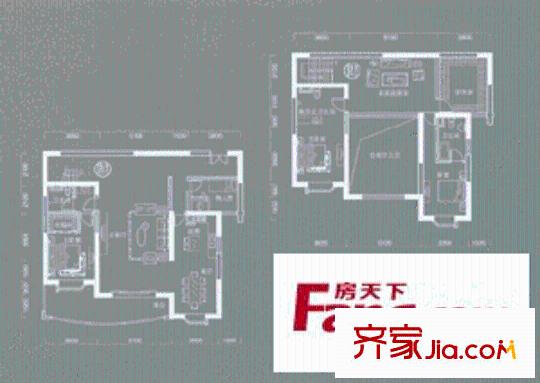 大舜天成戶型圖5室3廳4衛(wèi)