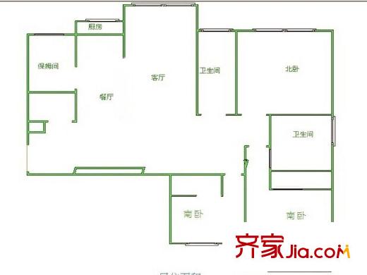 大舜天成 3室 戶型圖