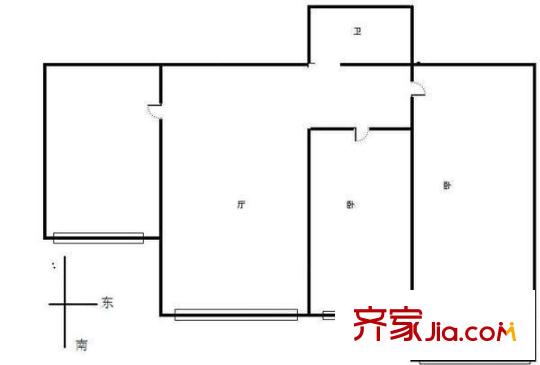 馨苑小區(qū) 2居室 戶型圖