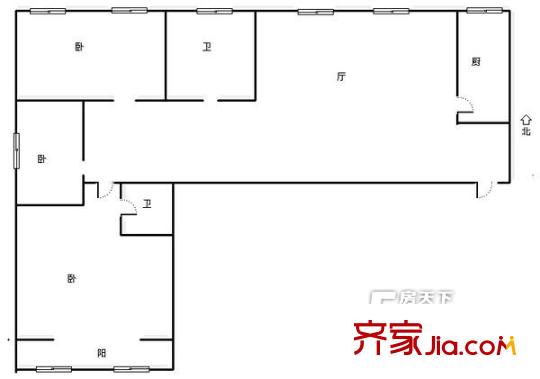馨苑小區(qū) 3居室 戶型圖