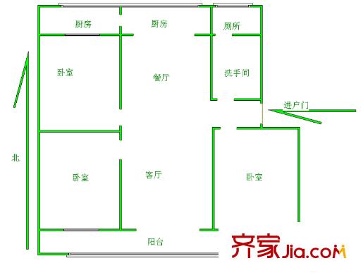 豐匯小區(qū) 3室 戶型圖