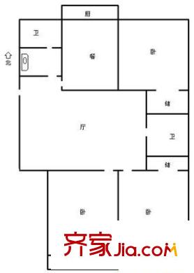 豐匯小區(qū) 3室 戶型圖