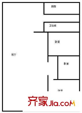 濼安家園戶(hù)型圖322 3室2廳2衛(wèi)1廚
