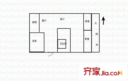 西沙小區(qū) 0室 戶型圖